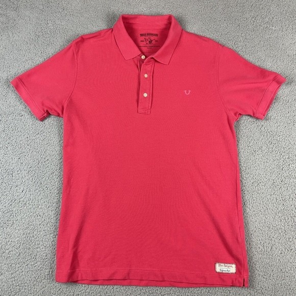 True Religion Other - True Religion Mens Salmon Polo S/S Shirt Size XL California Style Sportswear